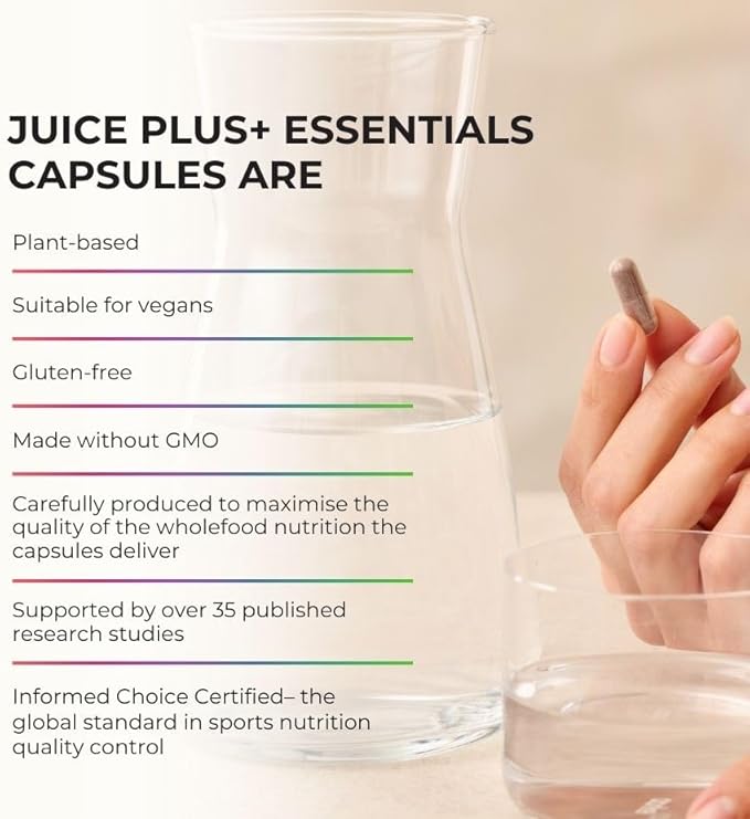JuicePlus+ Berry Blend: with Concord Grape, Blueberry, Cranberry, and More - Whole Food Based, Vegan, Plant-Based Vitamins - Gluten-Free, Non-GMO, Kosher - 1 Bottle (60 Servings) - Maple Wellness Supplements