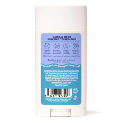 Jukebox Natural Women’s Deodorant – Aluminum Free, 72 Hour Odor Protection – Made with Arrowroot, Charcoal & Postbiotics – Sky Blue Malibu, 2.65 oz - Maple Wellness Supplements
