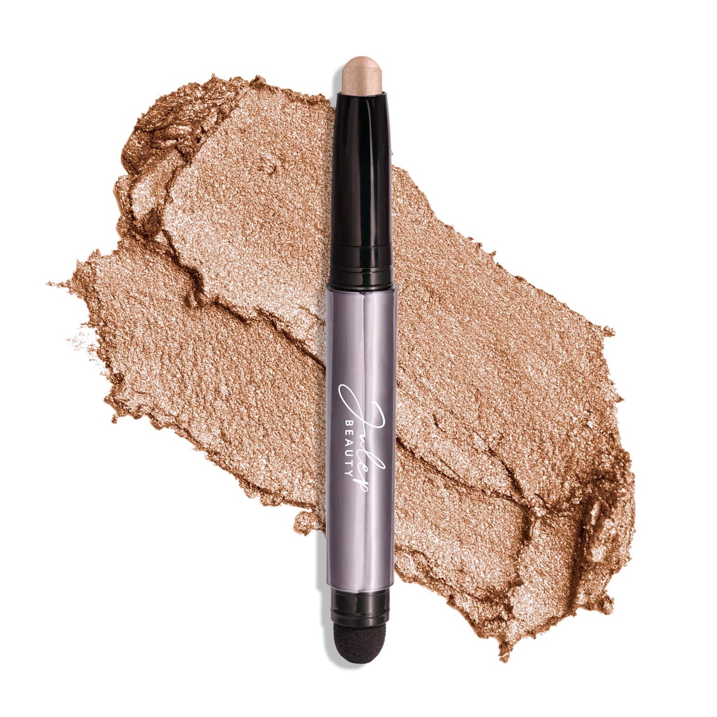 Julep Eyeshadow 101 Cream-to-Powder Waterproof Shadow Stick – Sand Shimmer – Long-Lasting, Crease-Proof, Champagne Toned Shimmer Cream Eyeshadow with Built-in Smudger - Maple Wellness Supplements
