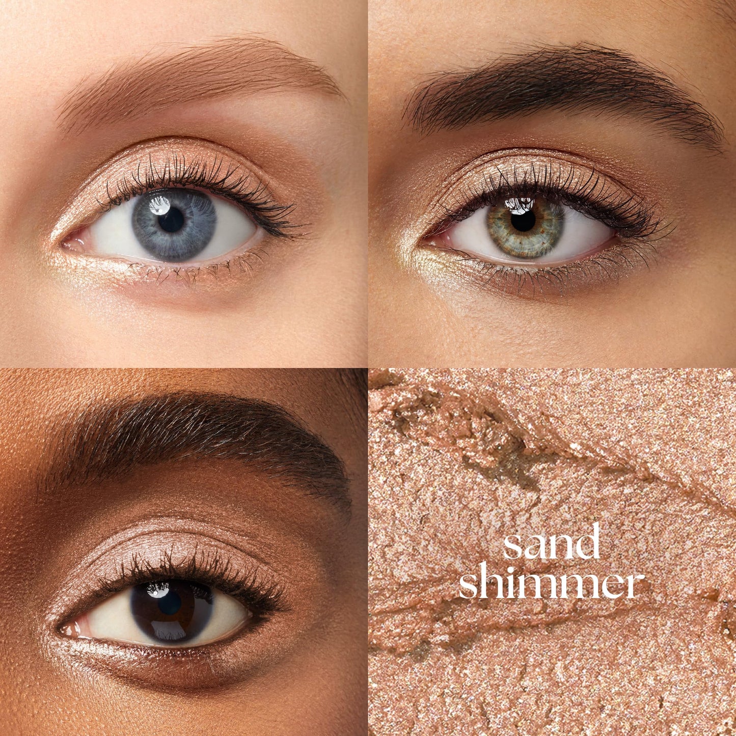 Julep Eyeshadow 101 Cream-to-Powder Waterproof Shadow Stick – Sand Shimmer – Long-Lasting, Crease-Proof, Champagne Toned Shimmer Cream Eyeshadow with Built-in Smudger - Maple Wellness Supplements