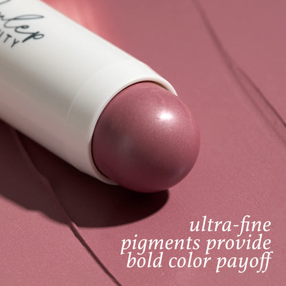 Julep Skip The Brush Cream to Powder Blush Stick - Muted Mauve - Blendable and Buildable Color - 2-in-1 Blush and Lip Makeup Stick - Maple Wellness Supplements