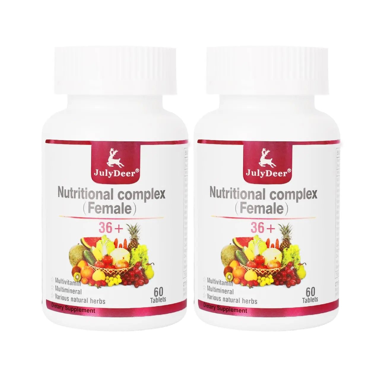 JulyDeer One Daily Tablet Multivitamin for Women - Complete Multimineral with Vitamin A, C, D, E and B-Complex, Zinc & More for Women's Immunity - Maple Wellness Supplements