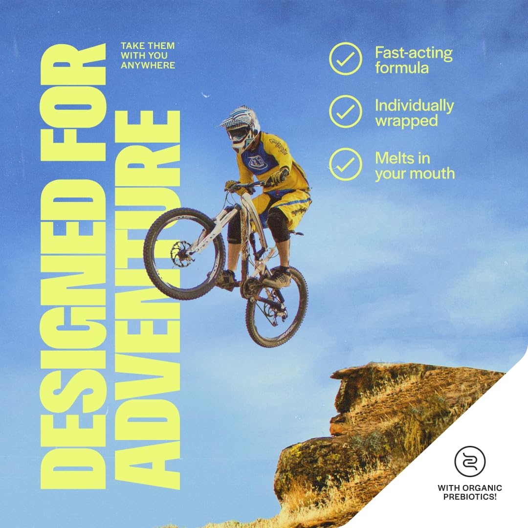 June Science Daily Hero for Men | Fast Melt Pre + Probiotic for Men - Tangerine Flavor, 30 Powder Sachets - Maple Wellness Supplements