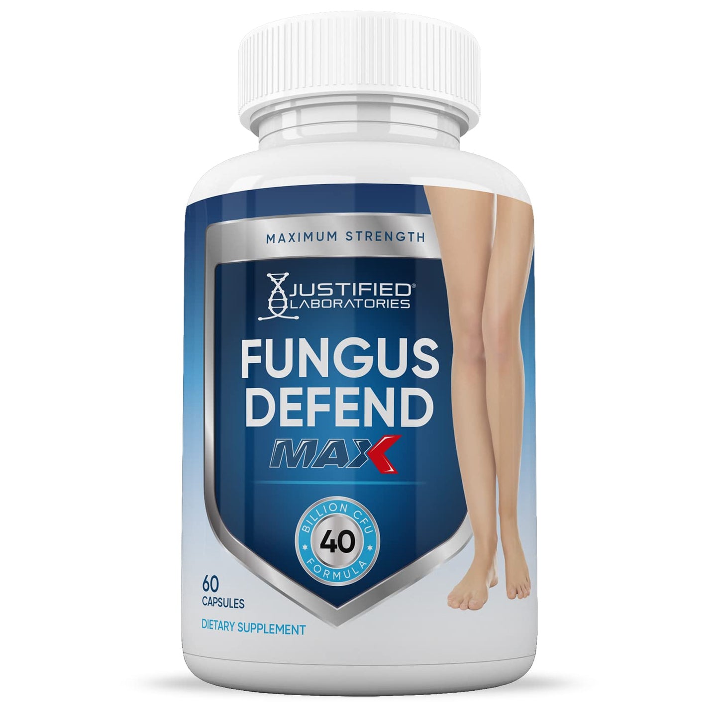 Justified Laboratories (3 Pack) Fungus Defend Max Pills 40 Billion CFU Probiotic 180 Capsules - Maple Wellness Supplements