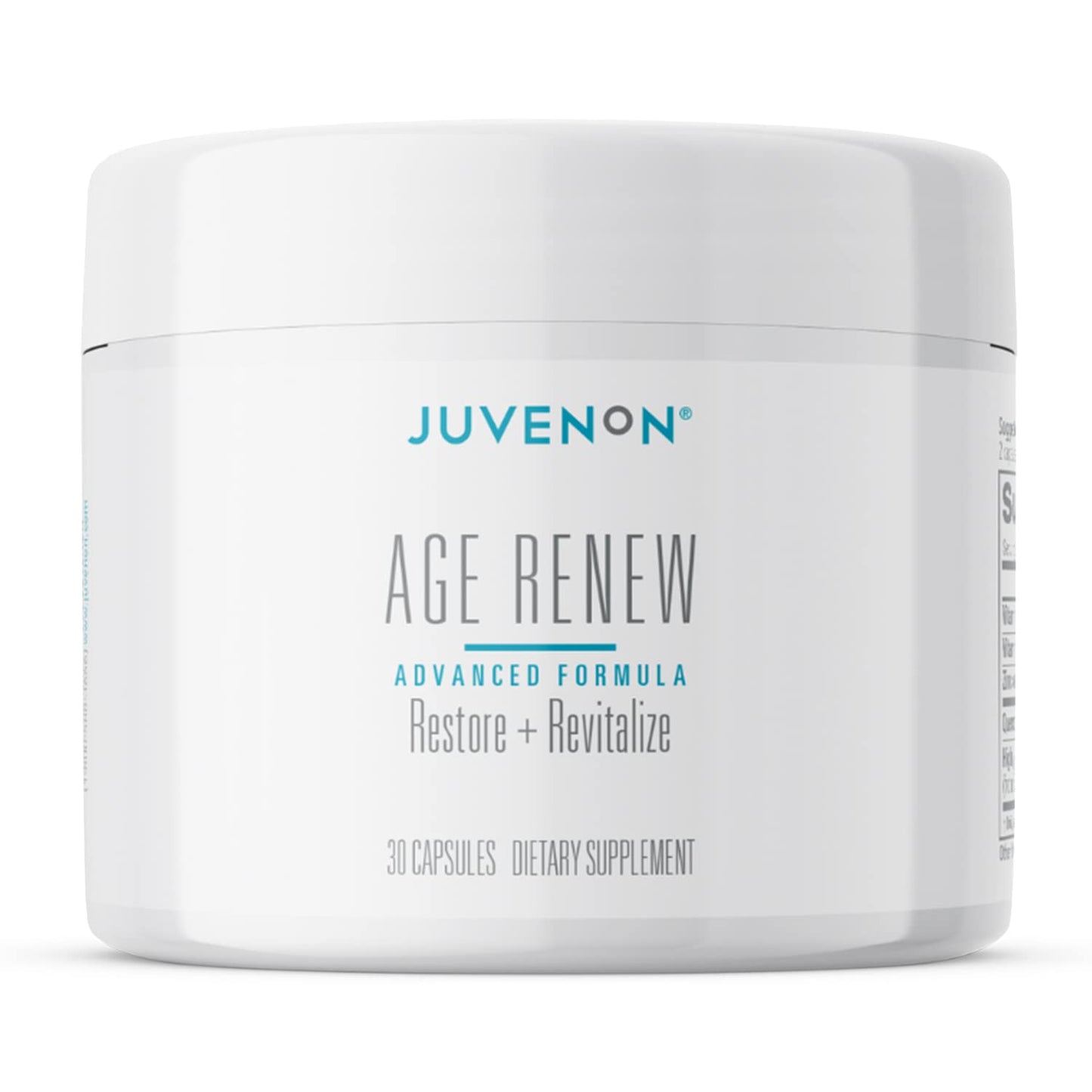 Juvenon AgeRenew Beta Glucan Anti Aging Immunity Support Supplement, Beta Glucan with Zinc Quercetin for Immune Defense Boost - Maple Wellness Supplements