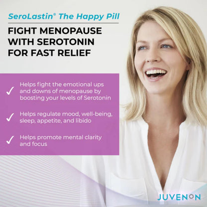 Juvenon Menopause Supplements for Women Mood Support, Hot Flashes Relief, Peri-Menopausal Support, Hormone Balance, Promote Calm, Energy, Clarity, Sleep, Natural Herbal Supplement, (30 Capsules) - Maple Wellness Supplements