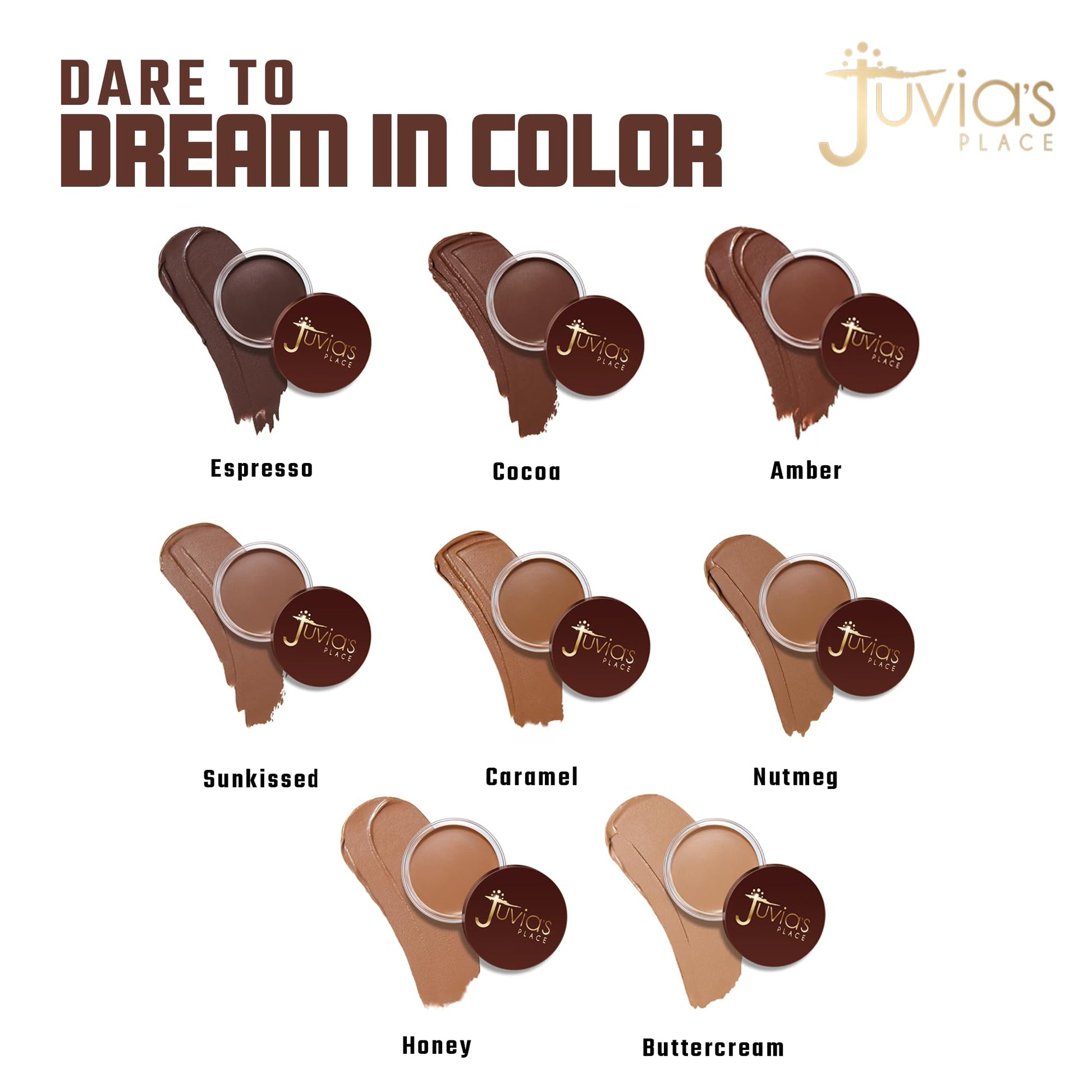 Juvia's Place Bronzed Cream Bronzer - Cocoa - Smooth Cream Bronzer Pot for Sun-Kissed Glow & Warmth, Buildable & Blendable Makeup Contour with Long-Lasting Matte Shimmer Finish, Highly Pigmented - Maple Wellness Supplements