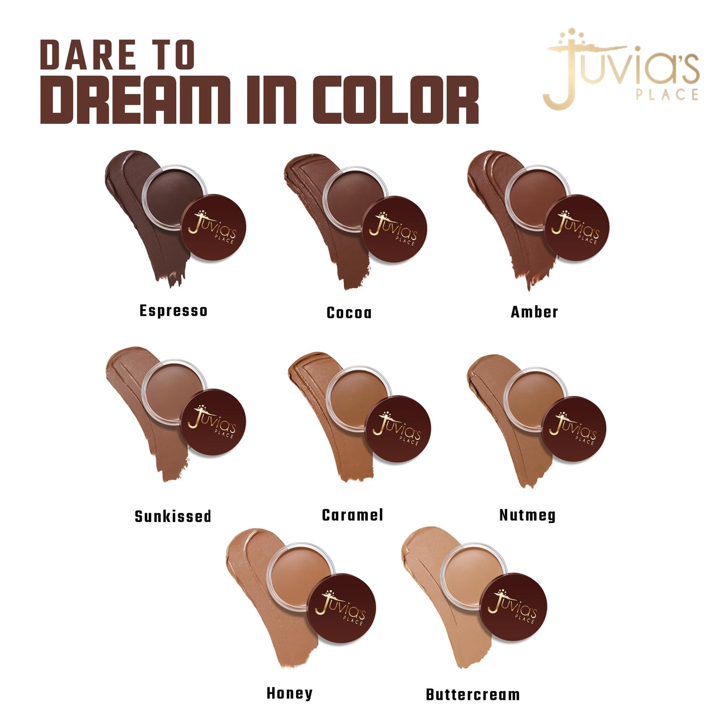 Juvia's Place Bronzed Cream Bronzer - Sunkissed - Smooth Cream Bronzer Pot for Sun-Kissed Glow & Warmth, Buildable & Blendable Makeup Contour with Long-Lasting Matte Shimmer Finish, Highly Pigmented - Maple Wellness Supplements