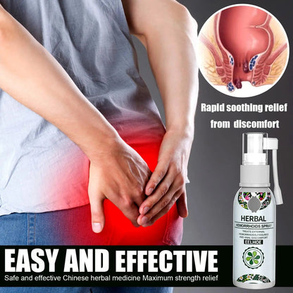 Juztec Hemorrhoid Treatment - Fast Relief with Hemocare Herbal Hemorrhoids Spray & Analese Numb Cream (1 PCS) - Maple Wellness Supplements