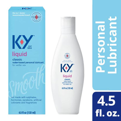 K-Y Liquid Personal Lubricant, Natural Feeling Water Based Lube For Women, Men & Couples - Maple Wellness Supplements