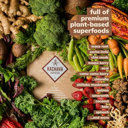 Ka’Chava All-In-One Nutrition Shake Blend, Chocolate, 85+ Superfoods, Nutrients & Plant - Maple Wellness Supplements