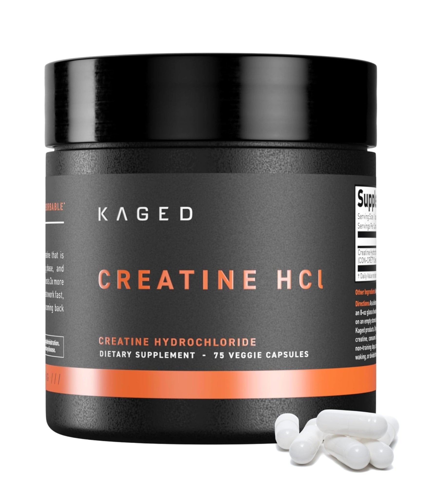 Kaged Creatine HCl Capsules | 7X Concentrated vs Mono | Muscle Building & Recovery | High Absorption | No Bloating | Creatine for Men & Women - Maple Wellness Supplements