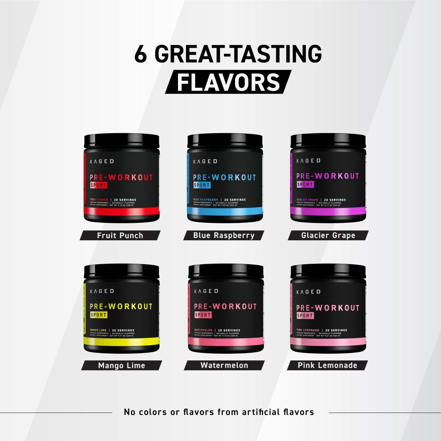 Kaged Sport Pre Workout Powder for Men & Women, Mango Lime, Sport Certified, 188mg Caffeine, Nitric Oxide Supplement, Beta Alanine for Energy, Weightlifting - Maple Wellness Supplements