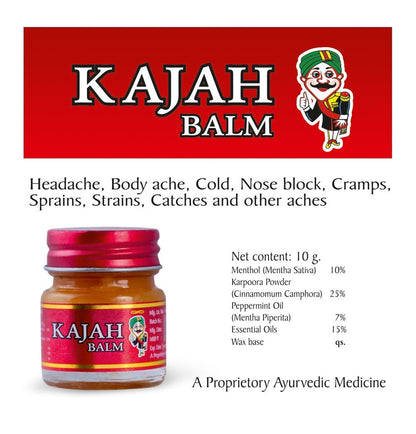 Kajah Brown Balm 10Gms (Pack of 5) - Maple Wellness Supplements