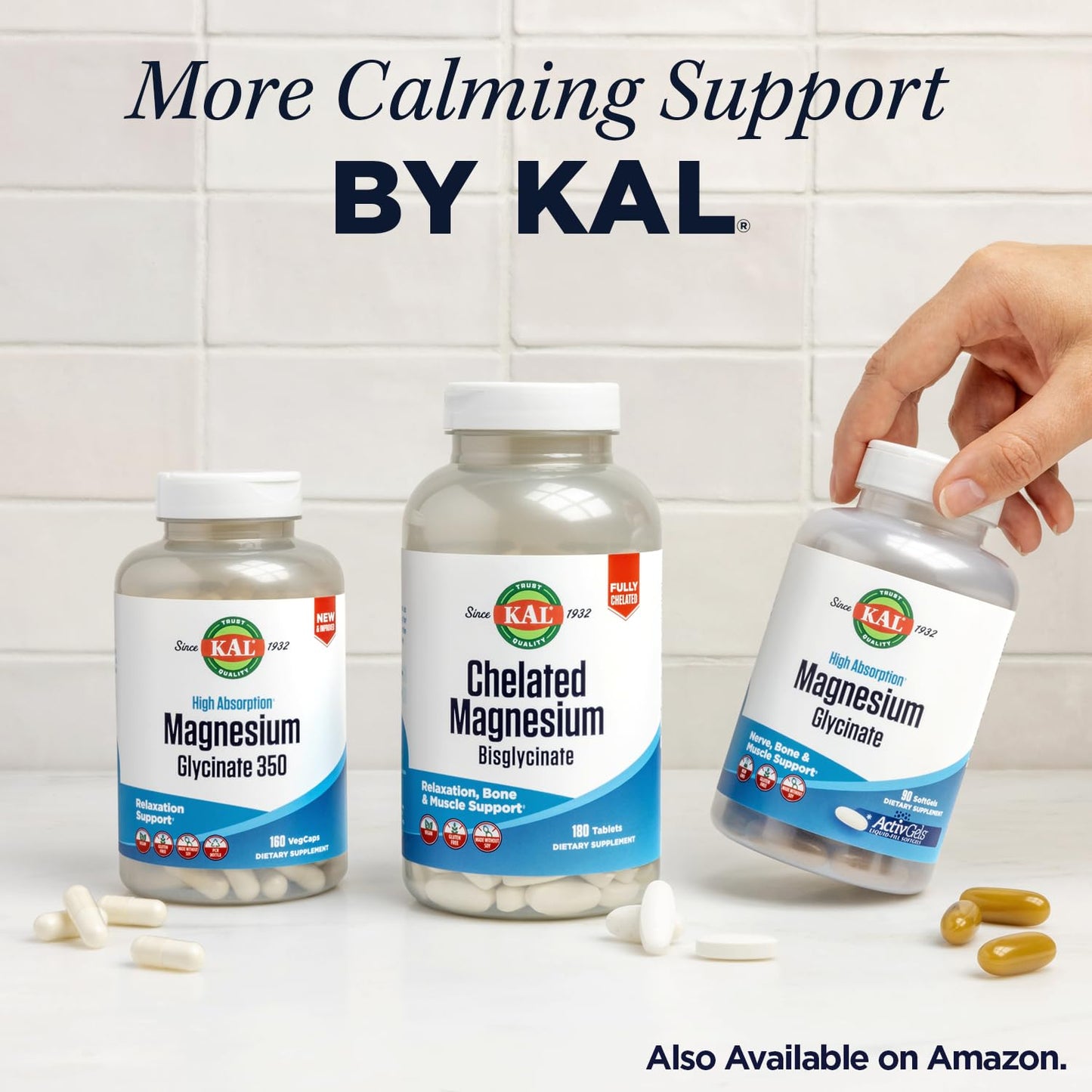 KAL Lithium Orotate 5 milligrams | Low Serving Of Chelated Lithium Orotate For Bioavailability and Mood Support | In Organic Rice Bran Extract Base | 120 VegCaps - Maple Wellness Supplements