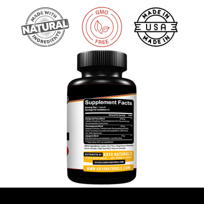 Kaya Naturals Supreme Fat Burner - Weight Loss Pills Women & Men - Appetite Suppressant Supplement - Powerful Thermogenic Diet Pills - Maple Wellness Supplements