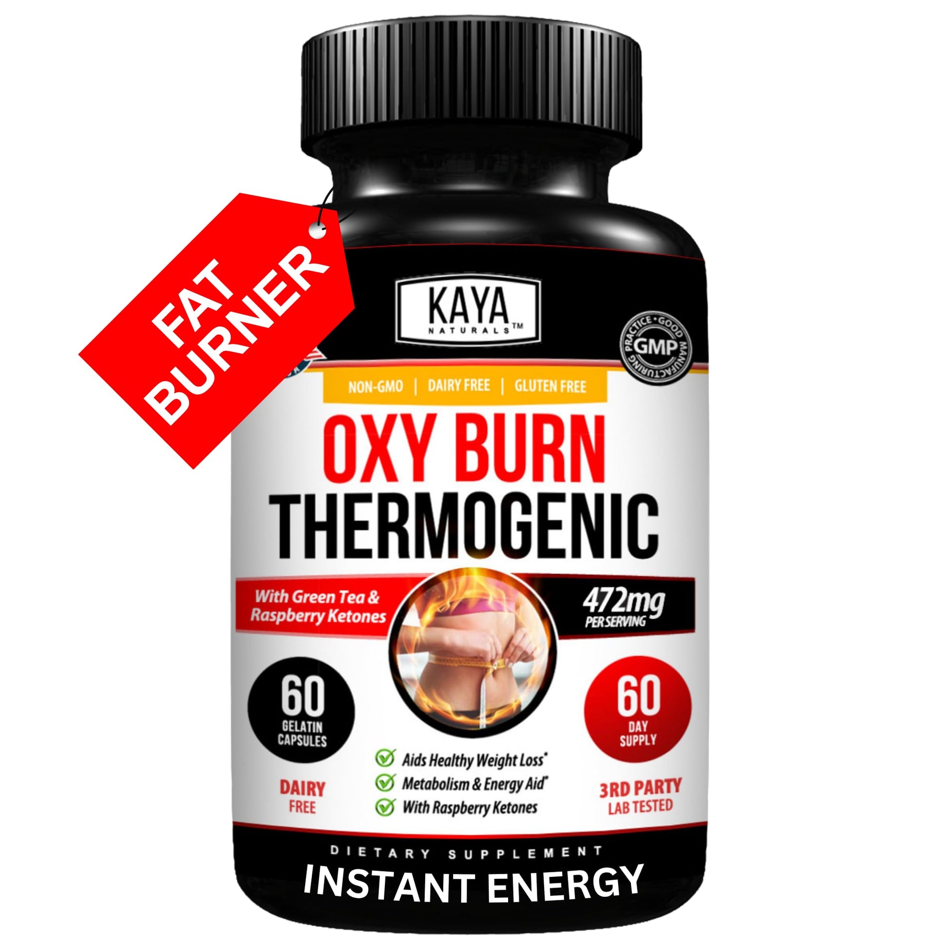 Kaya Naturals Supreme Fat Burner - Weight Loss Pills Women & Men - Appetite Suppressant Supplement - Powerful Thermogenic Diet Pills - Maple Wellness Supplements