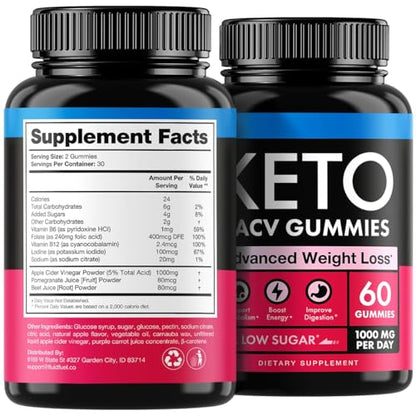 Ketо Apple Cider Vinegar Gummies 1000mg - Well-Digested ACV Keto Gummies for Wеight - Maple Wellness Supplements