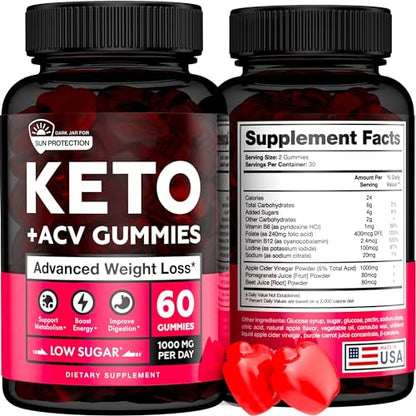 Ketо Apple Cider Vinegar Gummies 1000mg - Well-Digested ACV Keto Gummies for Wеight - Maple Wellness Supplements