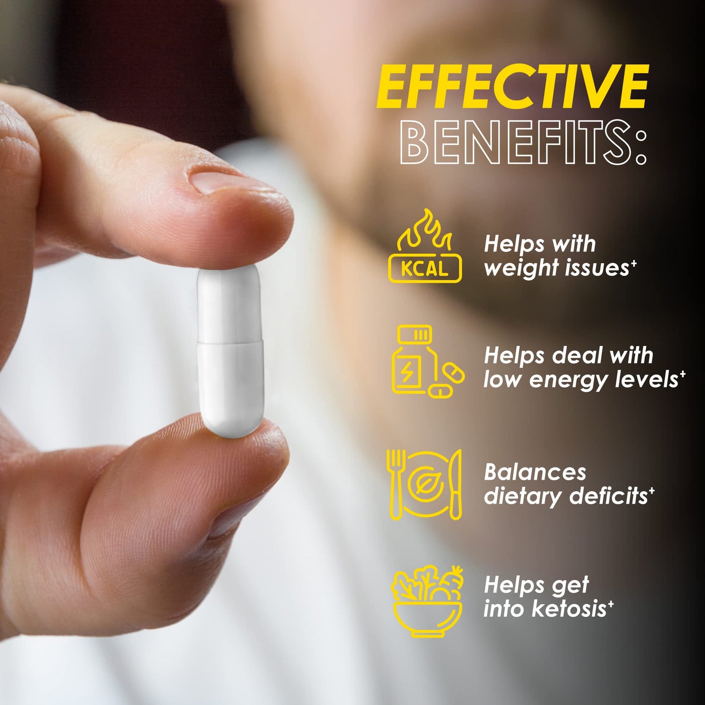 Keto Pills - 60 Ketogenic Diet Support Capsules - Keto Weight Management - Increase - Maple Wellness Supplements