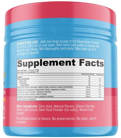 Keto Vitals Keto Electrolytes Powder | Keto-Friendly Electrolytes with Potassium, Magnesium, Sodium, Calcium | Electrolytes Sugar Free | Supplement Energy Drink Mix - Maple Wellness Supplements