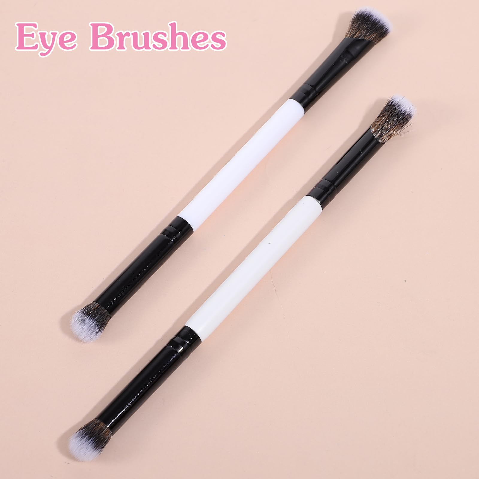 KFHENSOM 4PCS Foundation Contour Conceal Brush Set Dual-Ended Makeup Brushes Set Professional Powder Blush Concealer Eyeshadow Kabuki Foundation Brush Kit for Liquid Loose Powder Cream - Maple Wellness Supplements