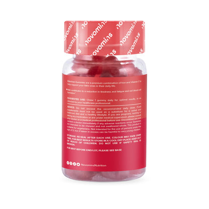Kids Iron Gummies – Iron Supplement for Kids – Energy & Immune System – Vegan - Maple Wellness Supplements