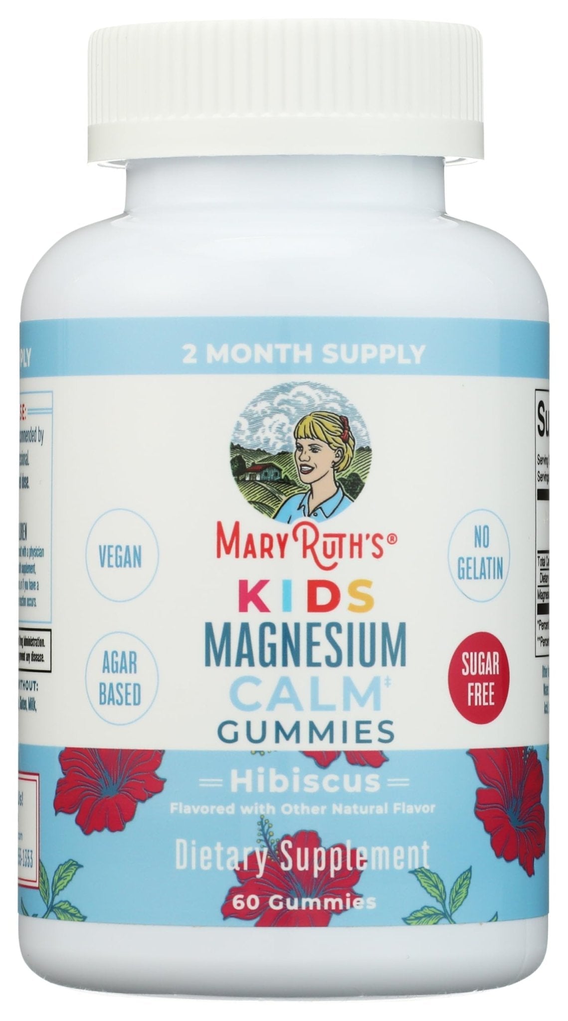 Kids Magnesium Citrate Gummies by MaryRuth's | 2 Month Supply | Sugar Free | Calm Magnesium Gummies for Kids 2+ | Bone Health | Calcium Absorption - Maple Wellness Supplements