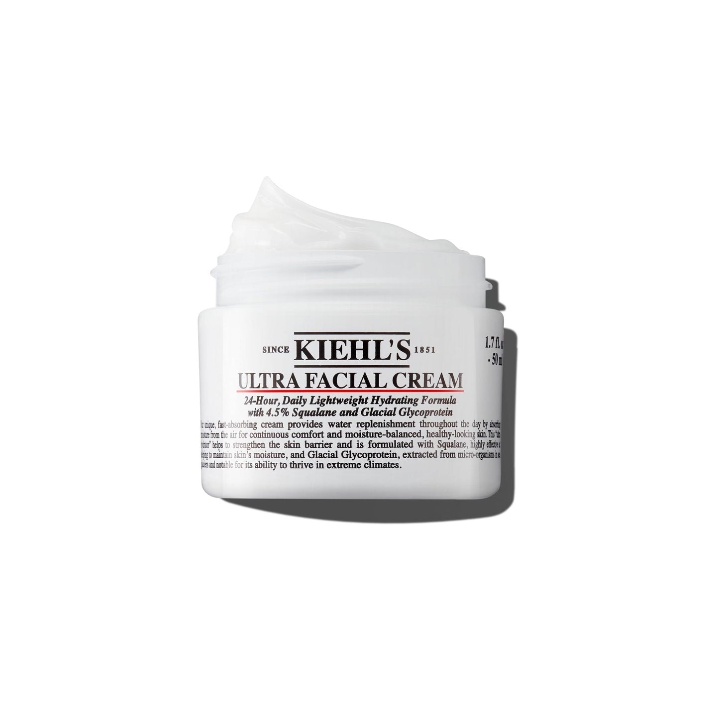 Kiehl's Ultra Facial Cream, with 4.5% Squalane to Strengthen Skin's Moisture Barrier, Skin Feels Softer and Smoother, Long-Lasting Hydration - Maple Wellness Supplements