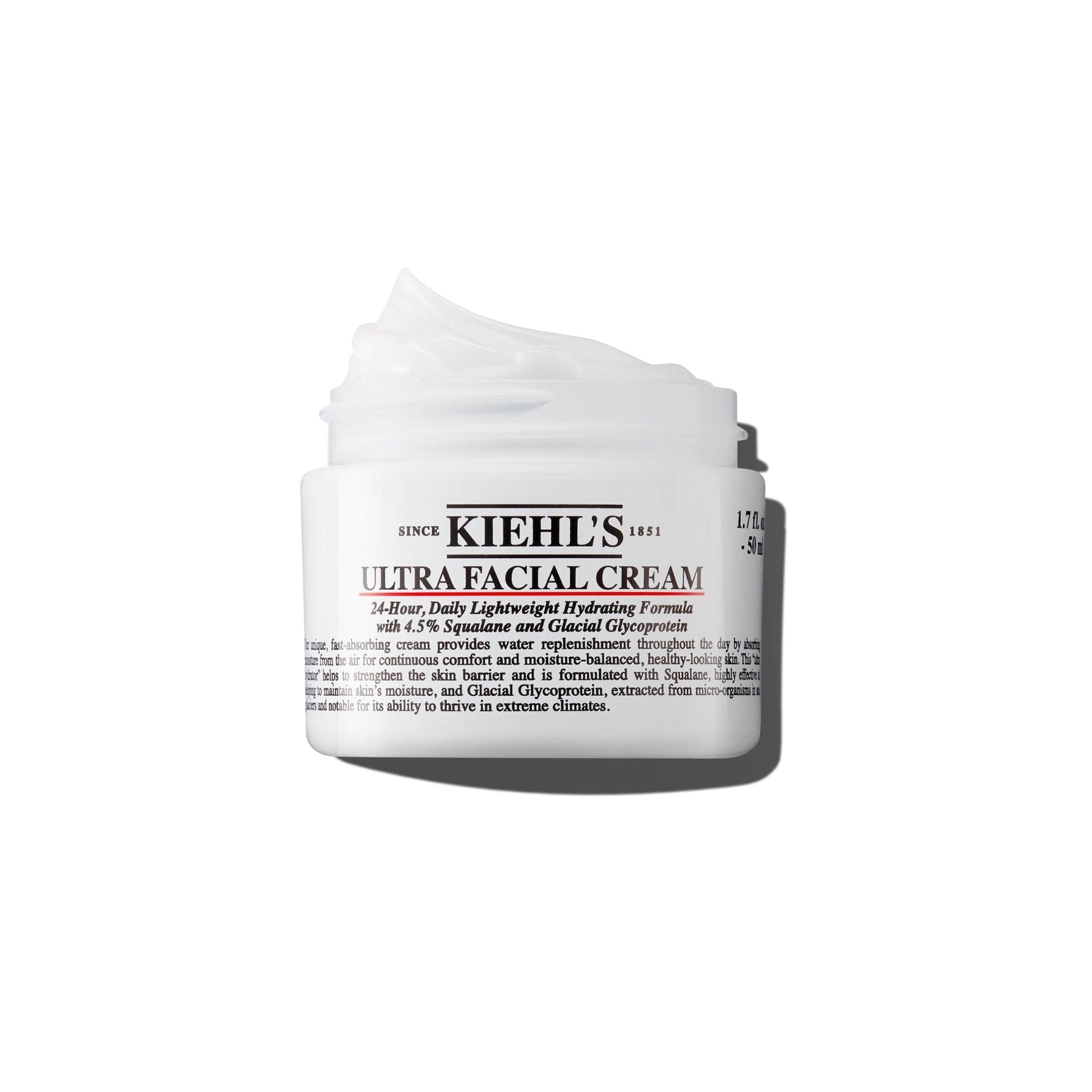 Kiehl's Ultra Facial Cream, with 4.5% Squalane to Strengthen Skin's Moisture Barrier, Skin Feels Softer and Smoother, Long-Lasting Hydration - Maple Wellness Supplements