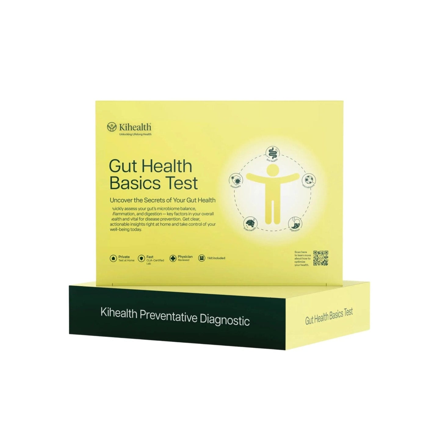 KiHealth – Gut Health Basics Test – at-Home Stool Test for Digestion, Inflammation, and Microbiome Balance – at-Home Kit - Maple Wellness Supplements