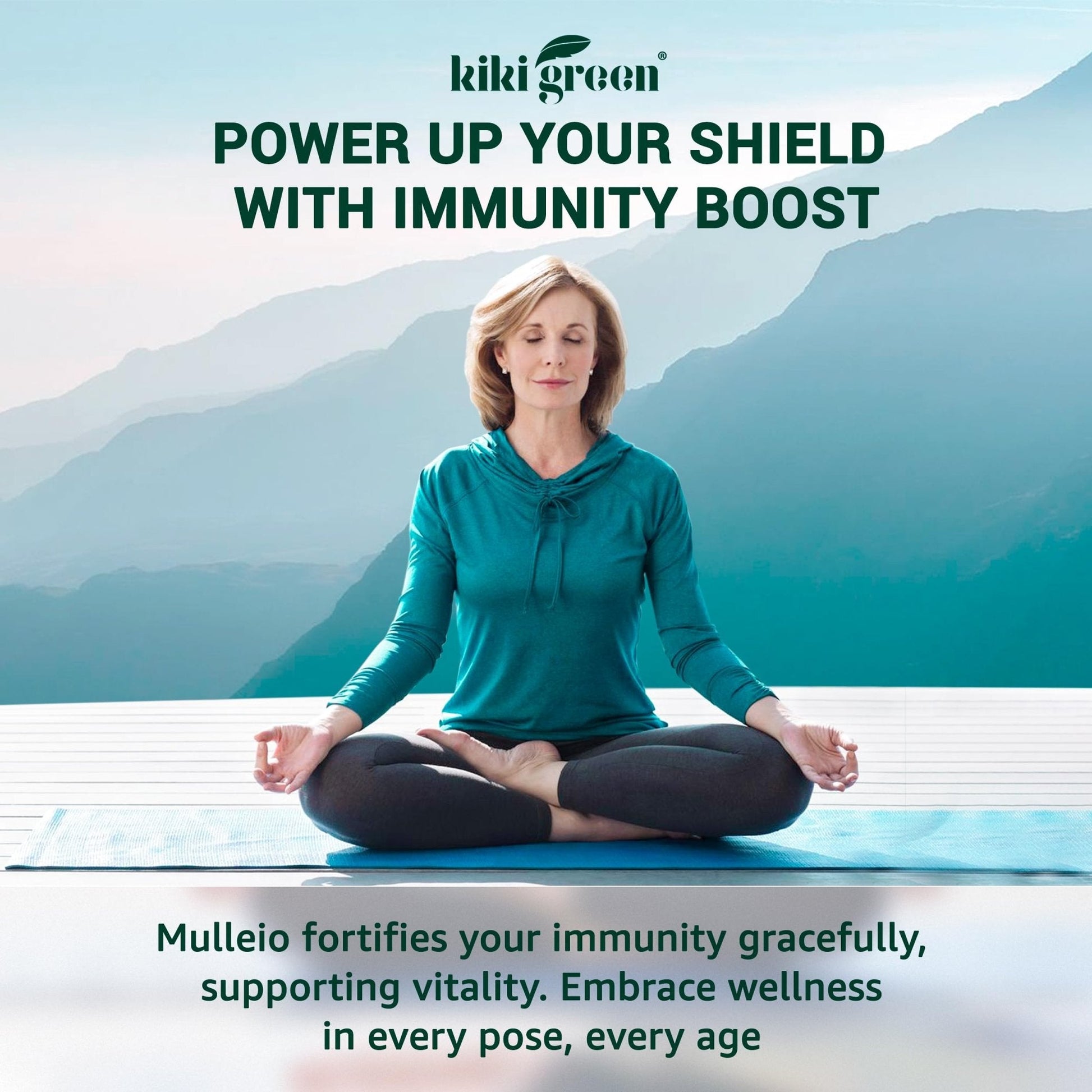 KIKI Green MULLEIO Lung Health Capsules: Herbal Supplement for Lung Cleanse, Better - Maple Wellness Supplements
