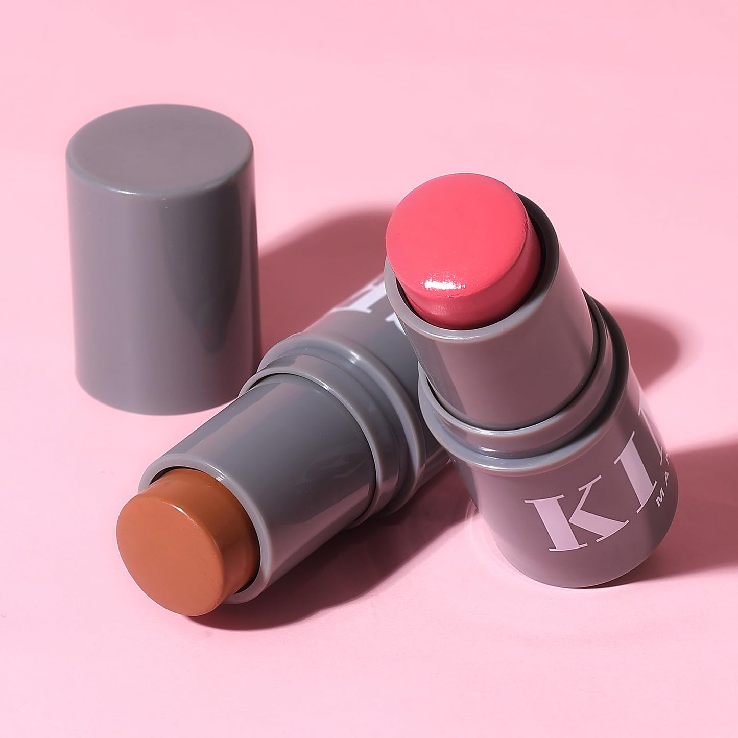 KIMUSE Cream Contour Stick Duo, Cream Blush Stick, Bronzer Shaping Stick, Creamy, Highly Pigmented, Long Lasting, Vegan Face Make Up Sticks - Maple Wellness Supplements
