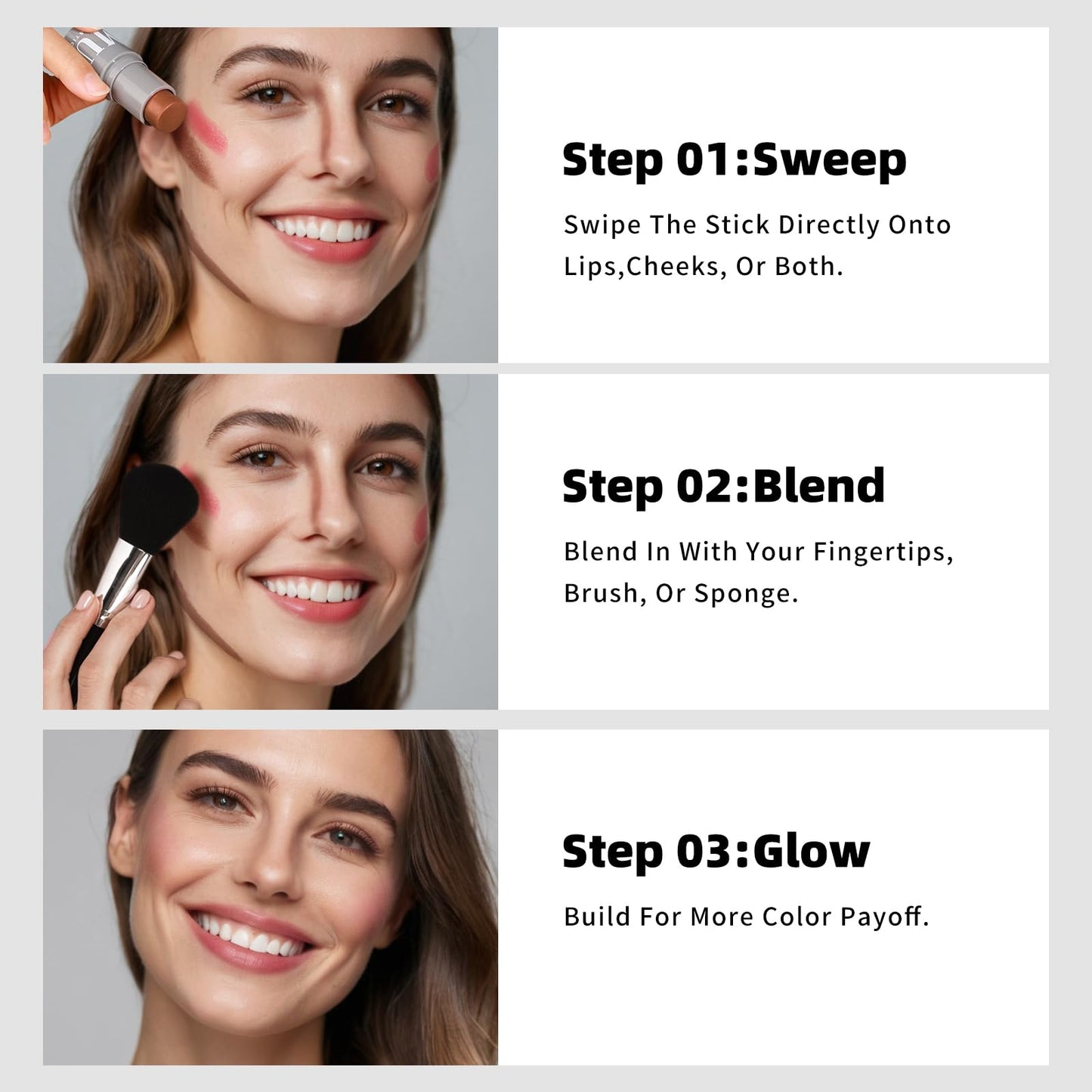 KIMUSE Cream Contour Stick Duo, Cream Blush Stick, Bronzer Shaping Stick, Creamy, Highly Pigmented, Long Lasting, Vegan Face Make Up Sticks - Maple Wellness Supplements