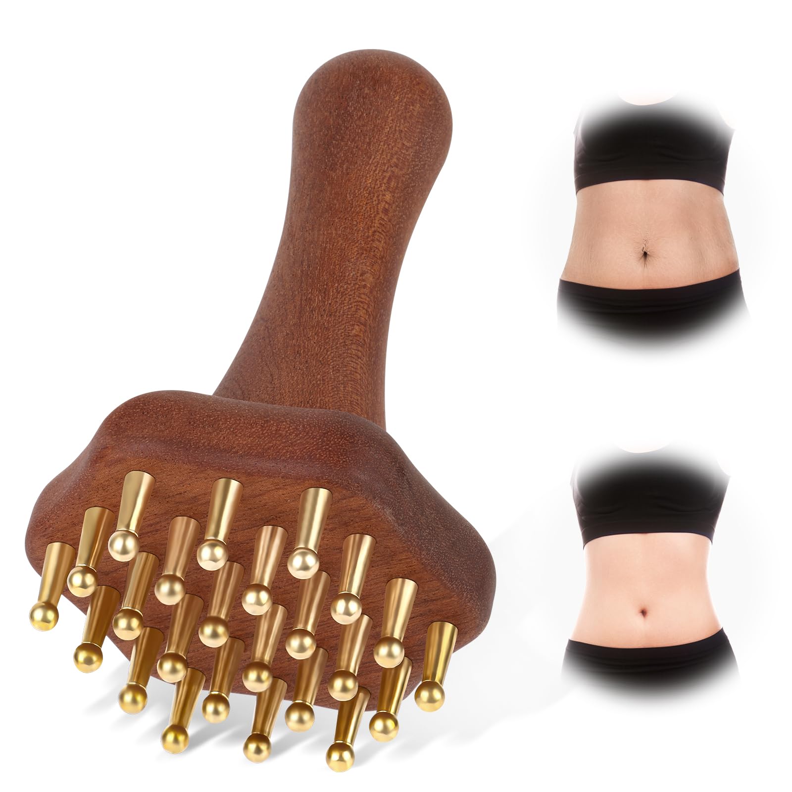 KintKita Wood Therapy Massage Tools,Lymphatic Drainage Massager Helps Reduce Cellulite for Belly Arms & Legs, Anti Cellulite Massager Body Sculpting Tools for Body Contouring & Muscle Relief - Maple Wellness Supplements