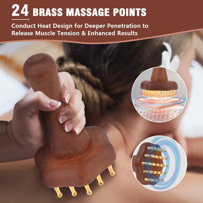 KintKita Wood Therapy Massage Tools,Lymphatic Drainage Massager Helps Reduce Cellulite for Belly Arms & Legs, Anti Cellulite Massager Body Sculpting Tools for Body Contouring & Muscle Relief - Maple Wellness Supplements