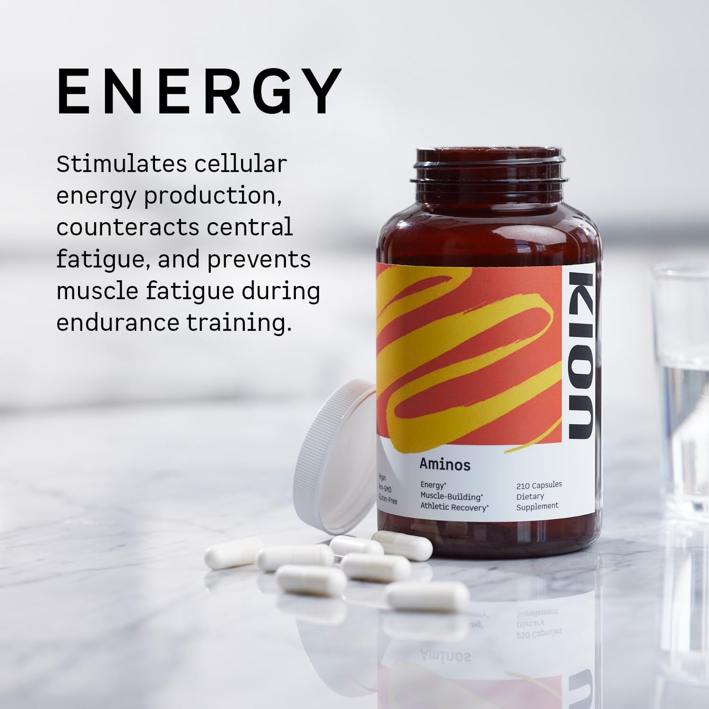 Kion Aminos Essential Amino Acids Capsules | The Building Blocks for Muscle Recovery, Reduced Cravings, Better Cognition, Immunity, and More | 30 Servings - Maple Wellness Supplements