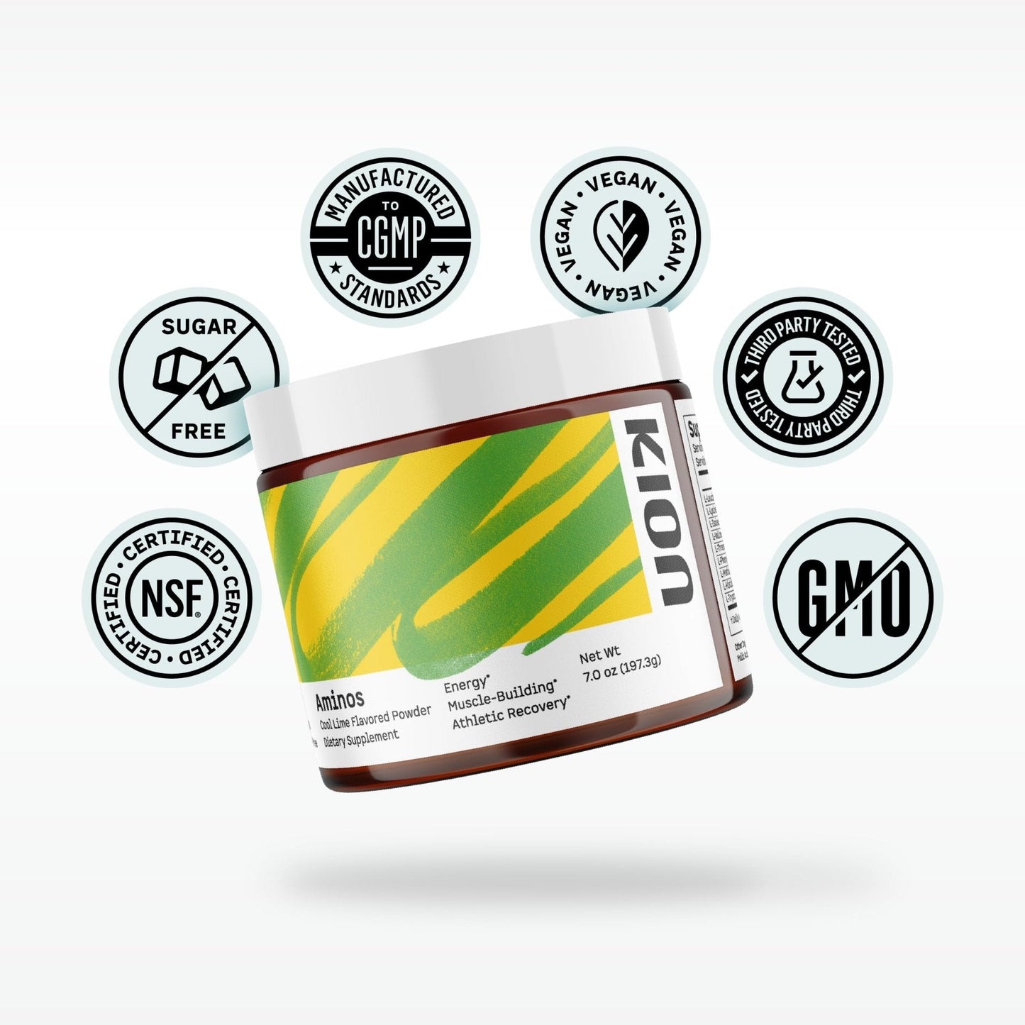 Kion Aminos - Essential Amino Acids Supplement, Essential Amino Acids Powder for Muscle Recovery, BCAA EAA No Caffeine, Amino Acid Powder, Essential Amino Energy - 30 Servings, Mixed Berry - Maple Wellness Supplements