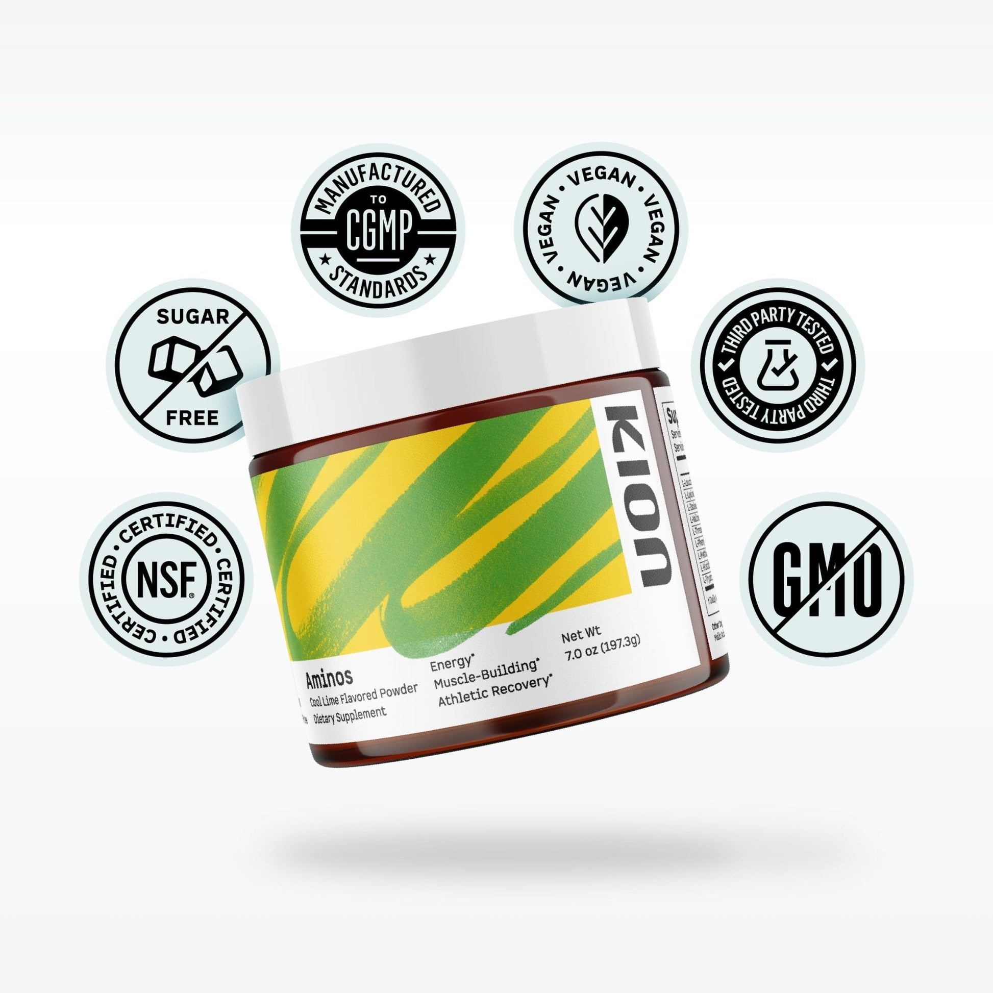 Kion Aminos - Essential Amino Acids Supplement, Essential Amino Acids Powder for Muscle Recovery, BCAA EAA No Caffeine, Amino Acid Powder, Essential Amino Energy - 30 Servings, Mixed Berry - Maple Wellness Supplements
