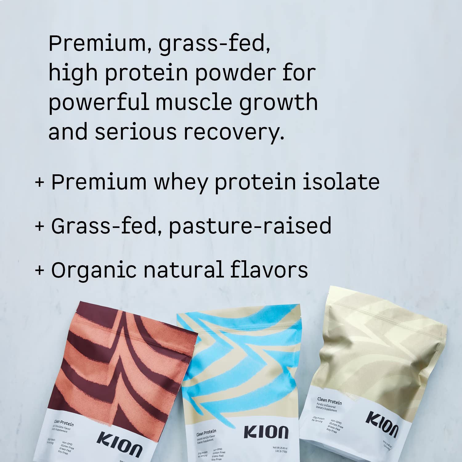Kion Clean Protein | Grass-Fed & Pasture-Raised Whey Isolate Protein Powder - Maple Wellness Supplements