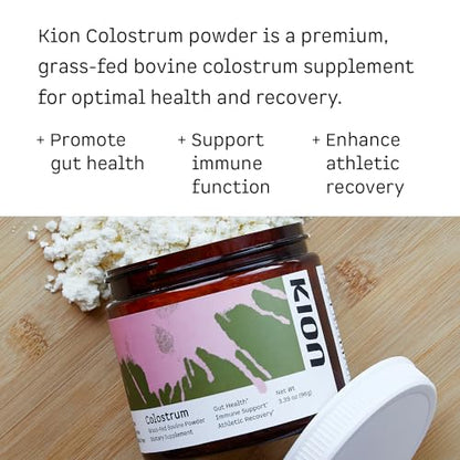 Kion Colostrum | Grass-Fed Bovine | Gut Health and Immune Support | 30 Servings - Maple Wellness Supplements