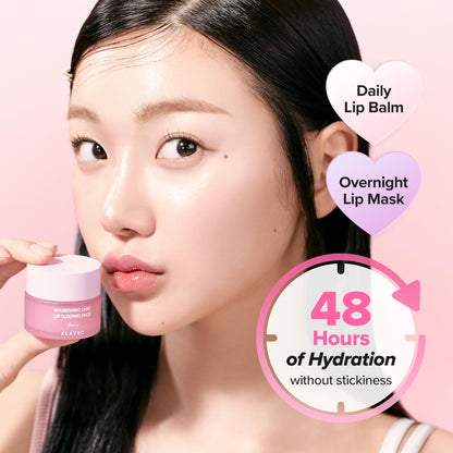 Klavuu Lip Mask Sleeping Pack (0.7oz) – Overnight Deep Hydrating Korean Lip Balm Treatment for Very Dry, Chapped Lips | Lip Lightening & Plumping with Instant Hydration | Gentle Exfoliating (Berry) - Maple Wellness Supplements