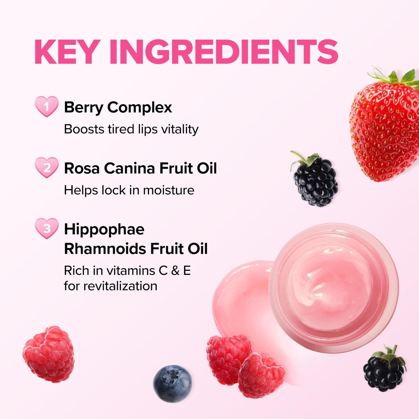 Klavuu Lip Mask Sleeping Pack (0.7oz) – Overnight Deep Hydrating Korean Lip Balm Treatment for Very Dry, Chapped Lips | Lip Lightening & Plumping with Instant Hydration | Gentle Exfoliating (Berry) - Maple Wellness Supplements
