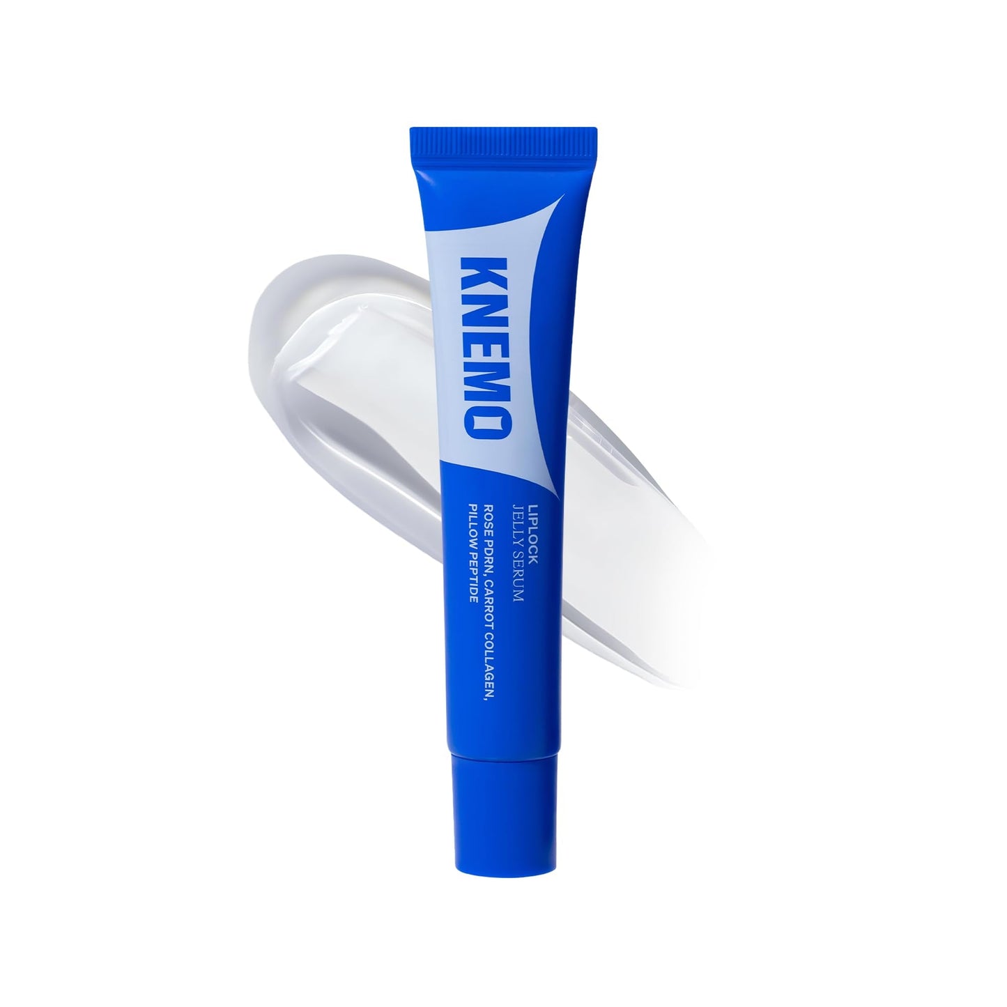 KNEMO LipLock Jelly Serum for Dry Lips, Long-Lasting, Hydrating, Plumping, Glossy Mask with Rose PDRN, Carrot Collagen, Pillow Peptide, Moisturizing Tinted Lip Balm. (Crystal Clear) - Maple Wellness Supplements