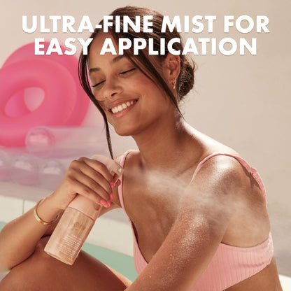 Kopari Rose Gold Sunglaze Sheer Body Mist Sunscreen SPF 42, Infused with Shimmering Body Oil, Hydrating Mist, Hydrates - Maple Wellness Supplements