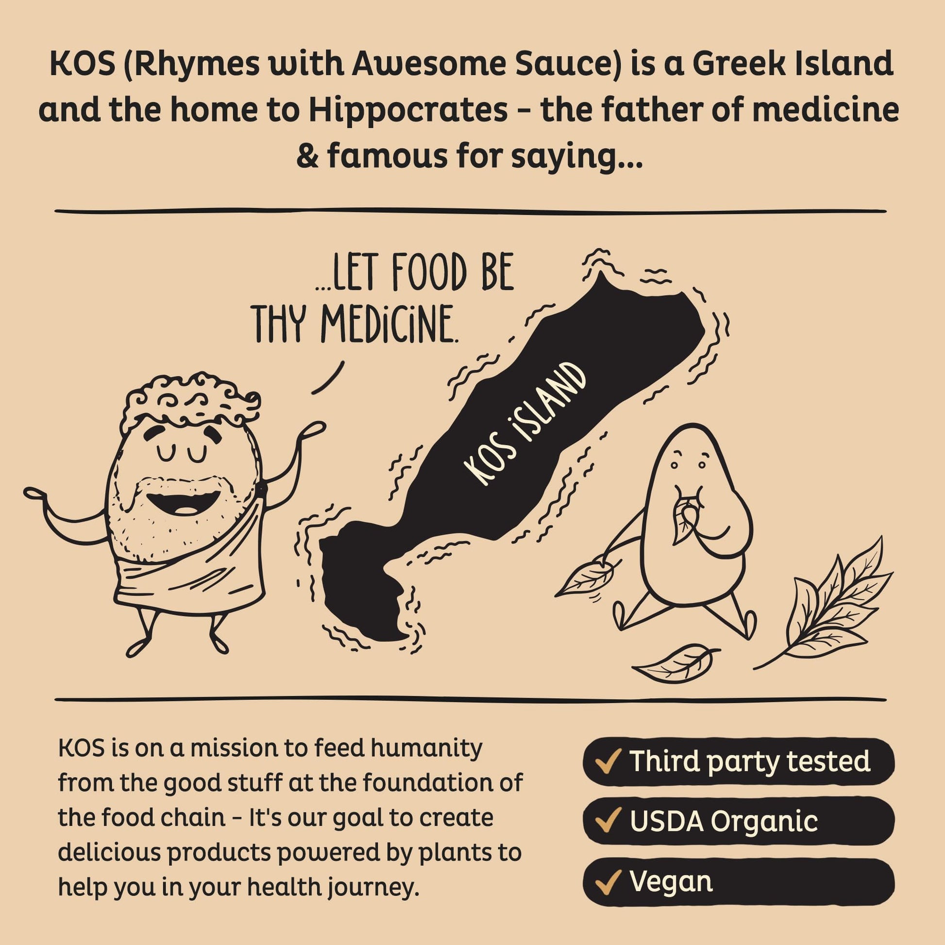KOS Organic Plant Based Protein Powder, Chocolate Peanut Butter - Delicious Vegan Protein Powder - Keto Friendly, Gluten Free, Dairy Free & Soy Free - 15 Servings - Maple Wellness Supplements