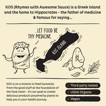 KOS Vegan Protein Powder Erythritol Free, Vanilla USDA Organic - Pea Protein Blend, Plant Based Superfood Rich in Vitamins & Minerals - Keto, Dairy Free - Meal Replacement for Women & Men, 28 Servings - Maple Wellness Supplements