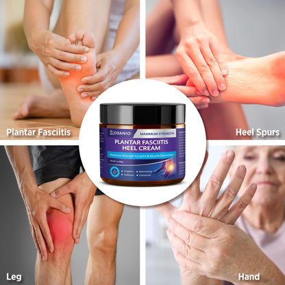 KOSANIO Plantar Fasciitis Relief Cream - Heel Discomfort Relief for Plantar Fasciitis, Foot, Knee, Hands, Legs - Natural Herbal Concentrate Formula - (30g / 1 oz (Pack of 1)) - Maple Wellness Supplements