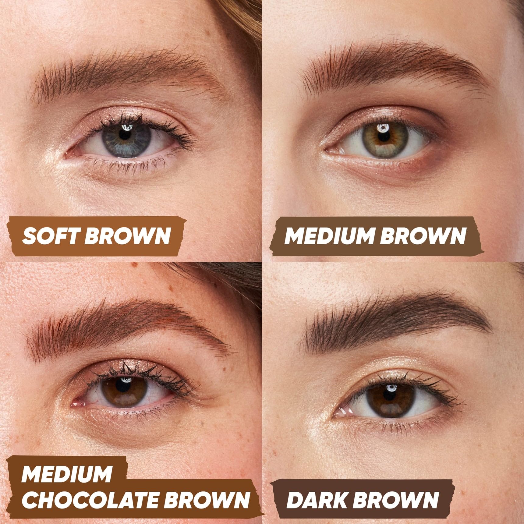 Kosas Air Brow Tinted Eyebrow Gel – Volumizing Brow Gel with Flexible Long-Lasting Hold, Medium Brown - Maple Wellness Supplements
